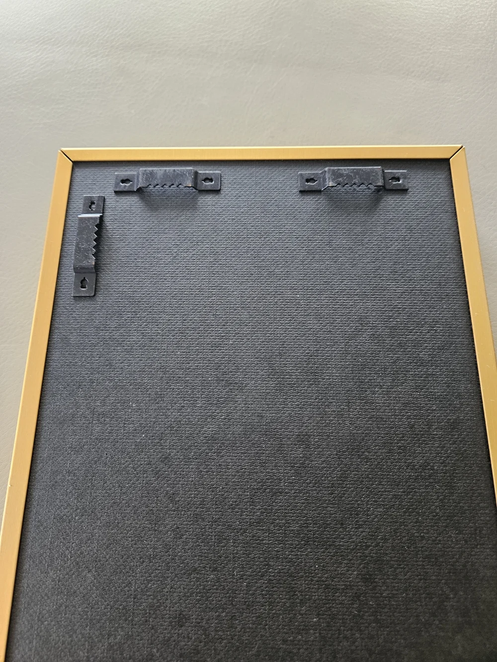 Crate&Barrel Matte Gold Triple Photo Frame